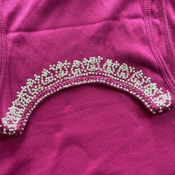 📌 Sexy beaded deep V Neckline Top - Picture 11 of 12